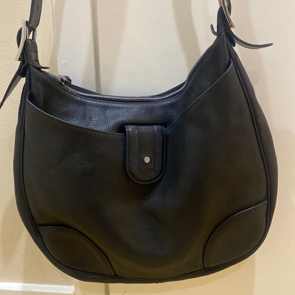 LONGCHAMP leather hobo bag